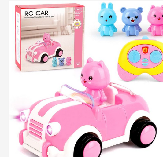 Kramow Toys For Girls, Cartoon Remote Control Car.