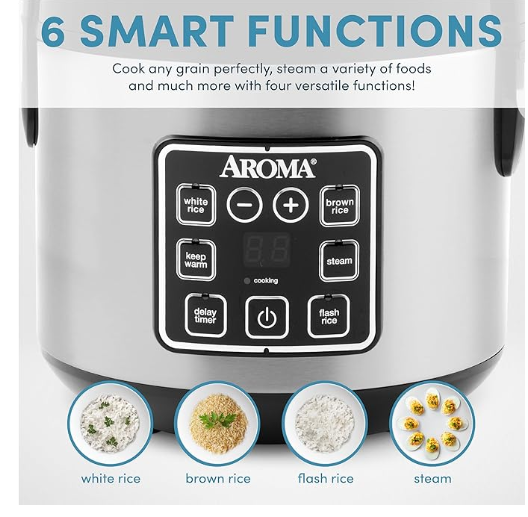 Aroma Housewares Rice Cooker and Food Steamer